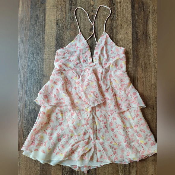 ZARA Flowy Spaghetti Strap Low Back Mini Dress - Picture 2 of 7